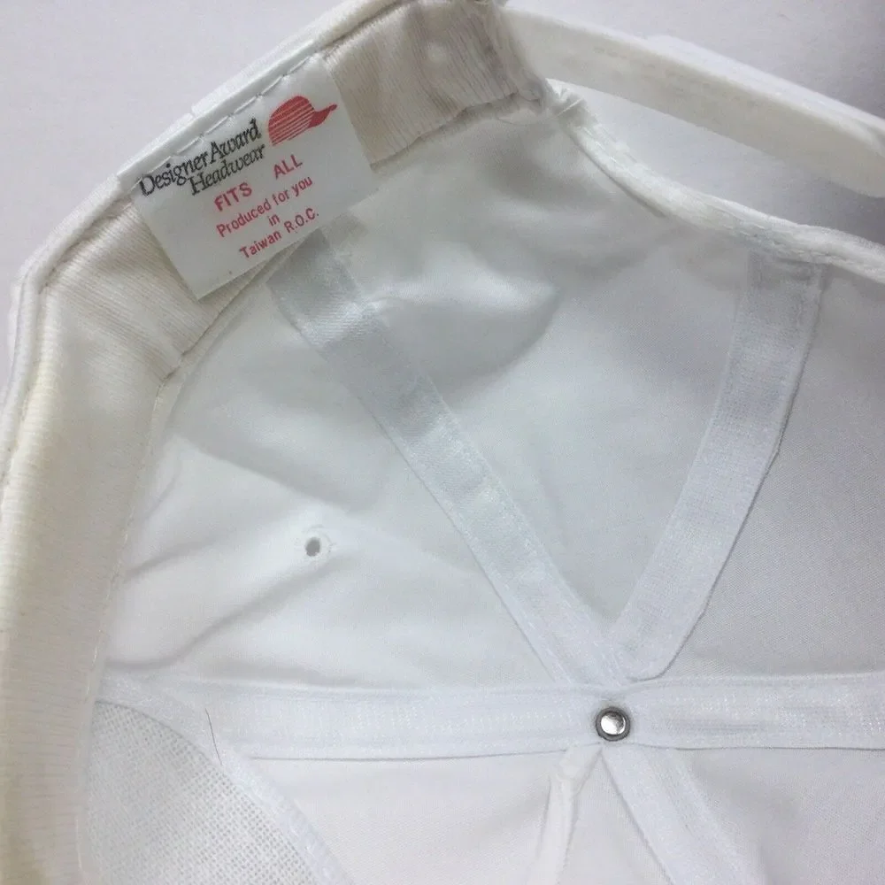 Vintage CNN Sports Hat News Network Embroidered SnapBack‎ White Trucker Cap